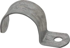 Thomas & Betts - 1-1/2" Pipe, Steel, Zinc Plated" Pipe or Conduit Strap - 1 Mounting Hole - Caliber Tooling