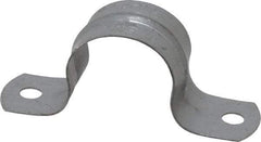 Thomas & Betts - 1 Pipe, Steel, Zinc Plated Pipe or Conduit Strap - 2 Mounting Holes - Caliber Tooling