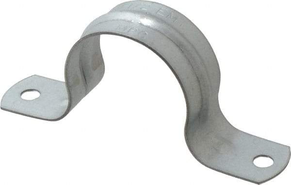 Thomas & Betts - 1-1/2 Pipe, Steel, Zinc Plated Pipe or Conduit Strap - 2 Mounting Holes - Caliber Tooling