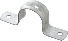 Thomas & Betts - 1 Pipe, Steel, Zinc Plated Pipe or Conduit Strap - 2 Mounting Holes - Caliber Tooling