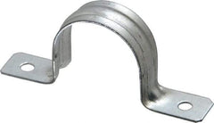 Thomas & Betts - 1-1/4 Pipe, Steel, Zinc Plated Pipe or Conduit Strap - 2 Mounting Holes - Caliber Tooling