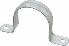 Thomas & Betts - 2-1/2 Pipe, Steel, Zinc Plated Pipe or Conduit Strap - 2 Mounting Holes - Caliber Tooling