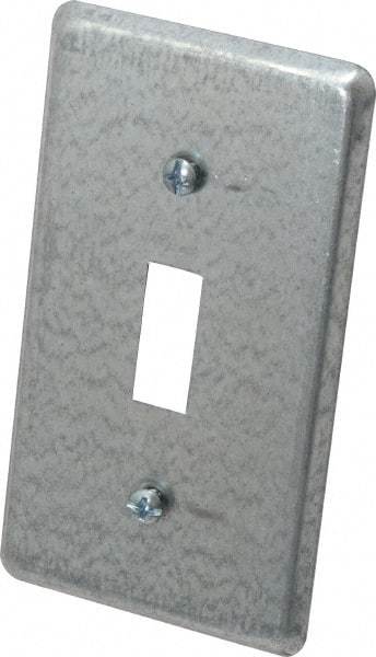 Thomas & Betts - Electrical Outlet Box Steel Device Cover - Includes Phillips Head Screw - Caliber Tooling