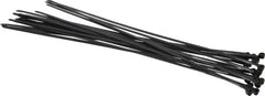 Thomas & Betts - 14.2" Long Black Nylon Standard Cable Tie - 50 Lb Tensile Strength, 1.4mm Thick, 101.6mm Max Bundle Diam - Caliber Tooling