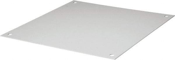 Wiegmann - 17" OAW x 17" OAH Powder Coat Finish Electrical Enclosure Back Panel - 20" x 20" Box, 14 Gauge Steel, Use with B202007CH/B202009CH/LOH202008/N12202006/N12202008/N12202010/RHC202008/WA202006FM - Caliber Tooling