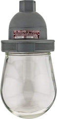 Hubbell Killark - 120 VAC, 150 Watt, Incandescent Hazardous Location Light Fixture - Dust Ignition, Aluminum Alloy Housing, 4-1/2" Wide x 9-5/8" High - Caliber Tooling