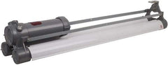 Hubbell Killark - 120 VAC, 60 Watt, Fluorescent Hazardous Location Light Fixture - Corrosion, Dirt & Vibration Resistant & Explosionproof, Aluminum Alloy Housing, 52-13/16" Long x 11" Wide x 9-3/32" High - Caliber Tooling