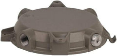 Hubbell Killark - Gray Light Fixture Ceiling Cap - For Use with Hazardous Location HID Fixture - MB Series, CSA File LR11713, UL File E10514 & E91793 - Caliber Tooling