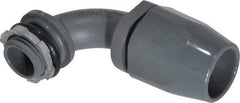 Thomas & Betts - 1/2" Trade, Thermoplastic Threaded Angled Liquidtight Conduit Connector - Insulated - Caliber Tooling