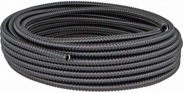 Thomas & Betts - 3/8" Trade Size, 100' Long, Flexible Liquidtight Conduit - PVC, 0.489" ID, Black - Caliber Tooling