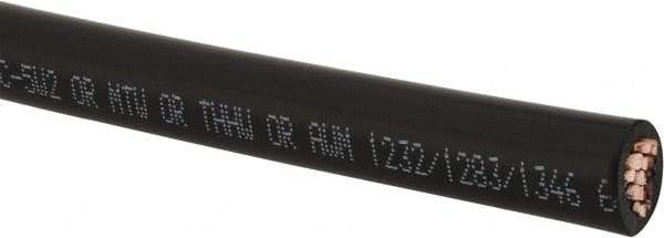 Southwire - 4 AWG, 19 Strand, Black Machine Tool Wire - PVC, Acid, Moisture and Oil Resistant, 500 Ft. Long - Caliber Tooling