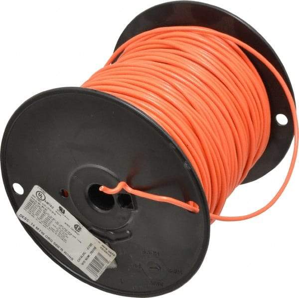 Southwire - 14 AWG, 41 Strand, Orange Machine Tool Wire - PVC, Acid, Moisture and Oil Resistant, 500 Ft. Long - Caliber Tooling