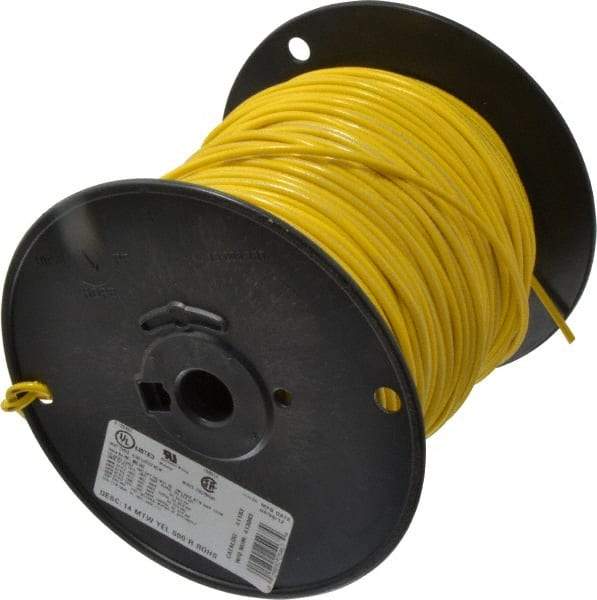 Southwire - 14 AWG, 41 Strand, Yellow Machine Tool Wire - PVC, Acid, Moisture and Oil Resistant, 500 Ft. Long - Caliber Tooling