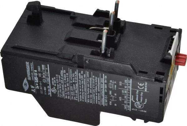 Springer - 0.65 to 1.1 Amp, IEC Overload Relay - Trip Class 10, For Use with 9-32A JC Contactors - Caliber Tooling