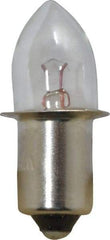 Value Collection - 1.19 Watt, 2.38 Volt, Incandescent Miniature & Specialty B3-1/2 Lamp - Single Contact Miniature Flanged Base, 1 to 1.999 Equivalent Range, Warm (1,000 to 3,000), Dimmable, 1-1/4" OAL - Caliber Tooling