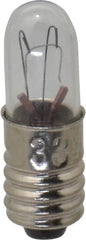 Value Collection - 1.12 Watt, 28 Volt, Incandescent Miniature & Specialty T1-3/4 Lamp - Midget Screw Base, 1 to 1.999 Equivalent Range, Warm (1,000 to 3,000), Dimmable, 1-1/4" OAL - Caliber Tooling