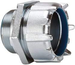 Thomas & Betts - 3" Trade, Steel Threaded Straight Liquidtight Conduit Connector - Insulated - Caliber Tooling