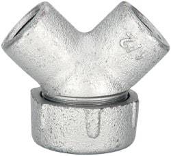 Thomas & Betts - 1/2" Trade, Iron Threaded Angled Rigid/Intermediate (IMC) Conduit Elbow - Noninsulated - Caliber Tooling