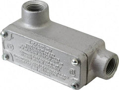 O-Z/Gedney - LL Body, 1/2" Trade, Rigid Malleable Iron Conduit Body - Rectangle, 3.69" OAL, Hazardous Locations - Caliber Tooling