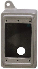 O-Z/Gedney - 1 Gang, 1/2" Knockouts, Iron Rectangle Device Box - Aluminum Enamel, Zinc Electroplated - Caliber Tooling