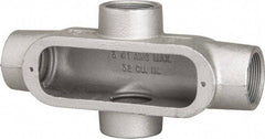 Hubbell Killark - Form 35, X Body, 1-1/2" Trade, IMC, Rigid Malleable Iron Conduit Body - Oval, 9-3/16" OAL, 36 cc Capacity, Hazardous & Wet Locations - Caliber Tooling