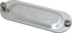 Hubbell Killark - 1/2" Trade, Steel Conduit Body Cover Plate - Use with Form 35 Conduit Bodies, Form 85 Conduit Bodies - Caliber Tooling