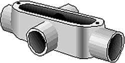 Hubbell Killark - Form 35, X Body, 1" Trade, IMC, Rigid Malleable Iron Conduit Body - Oval, 7-1/8" OAL, 12 cc Capacity, Hazardous & Wet Locations - Caliber Tooling