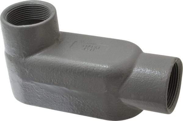 Hubbell Killark - Form 7, LB Body, 1-1/2" Trade, IMC, Rigid Iron Conduit Body - Oval, 7-1/4" OAL, 26 cc Capacity, Gray, Hazardous & Wet Locations - Caliber Tooling