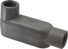 Hubbell Killark - Form 7, LB Body, 1" Trade, IMC, Rigid Iron Conduit Body - Oval, 6-5/16" OAL, 11 cc Capacity, Gray, Hazardous & Wet Locations - Caliber Tooling