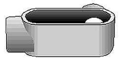 Hubbell Killark - Form Set Screw, LR Body, 1-1/2" Trade, EMT Aluminum Conduit Body - Oval, 6-7/8" OAL, Dry Locations - Caliber Tooling