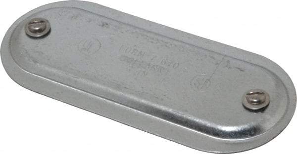 Hubbell Killark - 2" Trade, Steel Conduit Body Cover Plate - Use with Form 7 Conduit Bodies - Caliber Tooling