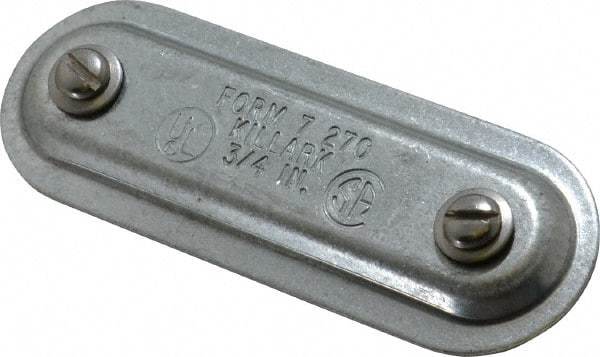 Hubbell Killark - 3/4" Trade, Steel Conduit Body Cover Plate - Use with Form 7 Conduit Bodies - Caliber Tooling