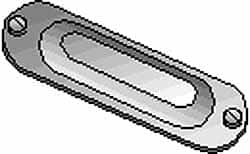 Hubbell Killark - 3-1/2" & 4" Trade, Aluminum Conduit Body Cover Plate - Use with Form 35 Conduit Bodies, Form 85 Conduit Bodies - Caliber Tooling