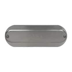 Hubbell Killark - 2-1/2" & 3" Trade, Aluminum Conduit Body Cover Plate - Use with Form 35 Conduit Bodies, Form 85 Conduit Bodies - Caliber Tooling