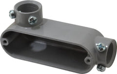 Hubbell Killark - LL Body, 3/4" Trade, EMT Aluminum Conduit Body - Oval, 5-1/8" OAL, Dry Locations - Caliber Tooling