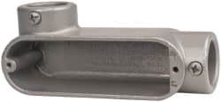 Hubbell Killark - LL Body, 1" Trade, EMT Aluminum Conduit Body - Oval, 5-15/16" OAL, Dry Locations - Caliber Tooling