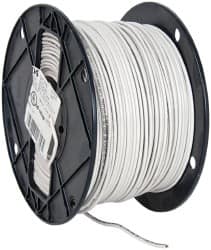 Southwire - THHN/THWN, 14 AWG, 15 Amp, 500' Long, Solid Core, 1 Strand Building Wire - White, Thermoplastic Insulation - Caliber Tooling