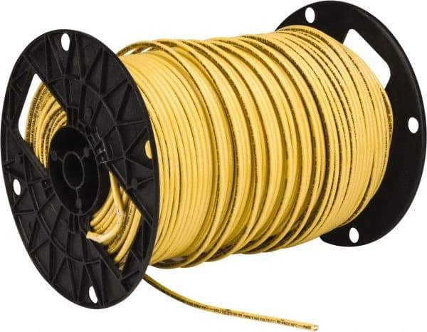 Southwire - THHN/THWN, 10 AWG, 30 Amp, 500' Long, Solid Core, 1 Strand Building Wire - Yellow, Thermoplastic Insulation - Caliber Tooling