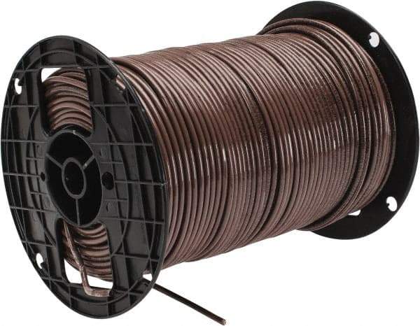 Southwire - THHN/THWN, 10 AWG, 30 Amp, 500' Long, Solid Core, 1 Strand Building Wire - Brown, Thermoplastic Insulation - Caliber Tooling