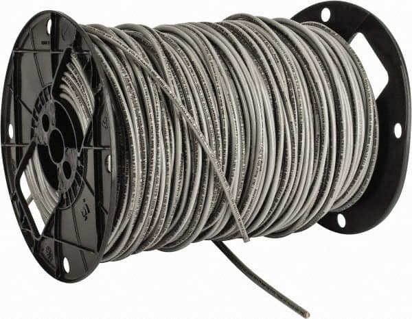 Southwire - THHN/THWN, 10 AWG, 30 Amp, 500' Long, Solid Core, 1 Strand Building Wire - Gray, Thermoplastic Insulation - Caliber Tooling