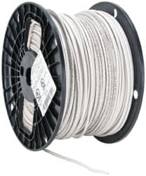 Southwire - THHN/THWN, 14 AWG, 15 Amp, 500' Long, Stranded Core, 19 Strand Building Wire - White, Thermoplastic Insulation - Caliber Tooling