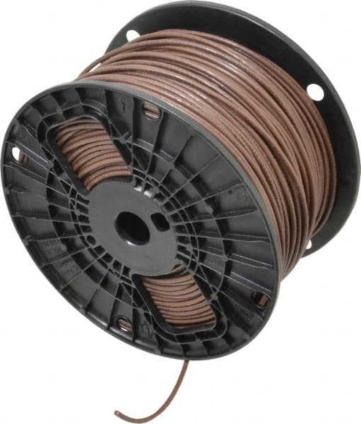 Southwire - THHN/THWN, 14 AWG, 15 Amp, 500' Long, Stranded Core, 19 Strand Building Wire - Brown, Thermoplastic Insulation - Caliber Tooling