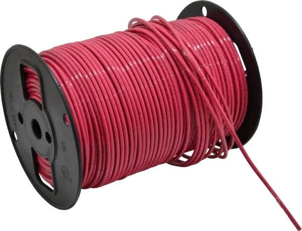 Southwire - THHN/THWN, 10 AWG, 30 Amp, 500' Long, Stranded Core, 19 Strand Building Wire - Red, Thermoplastic Insulation - Caliber Tooling