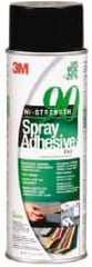 3M - 24 oz Aerosol Clear Spray Adhesive - High Tack, 200°F Heat Resistance, 50 Sq Ft Coverage, High Strength Bond, 30 min Max Bonding Time, Flammable, Series High-Strength 90 - Caliber Tooling