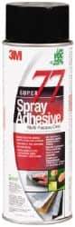 3M - 24 oz Aerosol Clear Spray Adhesive - High Tack, 205°F Heat Resistance, 99 Sq Ft Coverage, Medium Strength Bond, 30 min Max Bonding Time, Flammable, Series 77 - Caliber Tooling