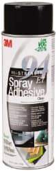 3M - 24 oz Aerosol Clear Spray Adhesive - High Tack, 210°F Heat Resistance, 37 Sq Ft Coverage, High Strength Bond, 60 min Max Bonding Time, Flammable, Series 94 - Caliber Tooling