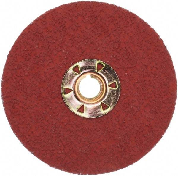 3M - 4-1/2" Diam 36 Grit Fiber Disc - Very Coarse Grade, Ceramic, 13,300 Max RPM, Series 987C - Caliber Tooling