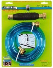 Made in USA - For 1-1/2 to 3 Inch Pipe, 6-3/8 Inch Cable Length, Handheld, Manual and Hand Drain Cleaner - Rubber Drum - Caliber Tooling