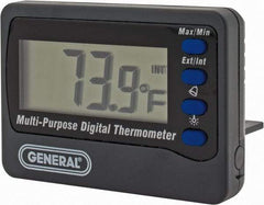 General - 14 to 122°F Aquarium Thermometer - Digital Display, Battery Power - Caliber Tooling