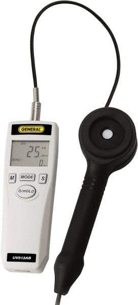 General - 9 Volt Battery, LCD Display, Light Meter - 4 Accuracy, Compatible with UV AB Lighting, Built In Memory - Caliber Tooling